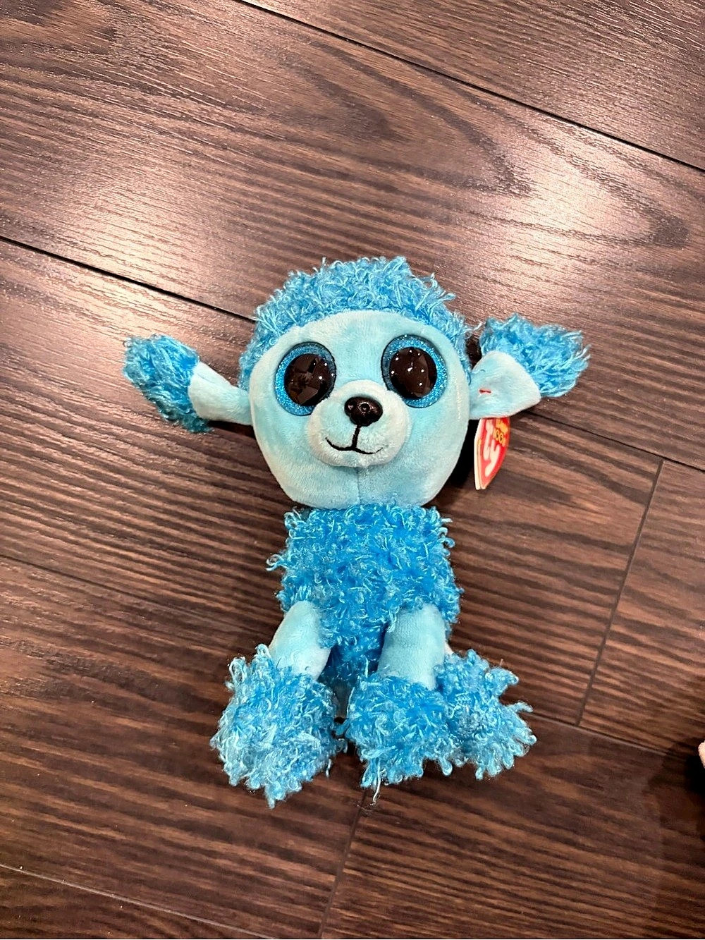 Ty Mandy the Blue Poodle Blue Plush Toy NWT